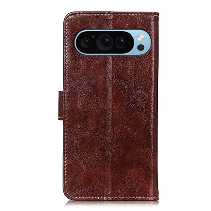 For Google Pixel 9 Retro Crazy Horse Texture Flip Leather Phone Case(Brown) - Google Cases by PMC Jewellery | Online Shopping South Africa | PMC Jewellery | Buy Now Pay Later Mobicred