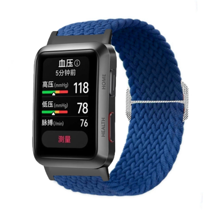 For Huawei Watch D Adjustable Woven Nylon Watch Band(Dark Blue) - Watch Bands by PMC TechLife | Online Shopping South Africa | PMC TechLife