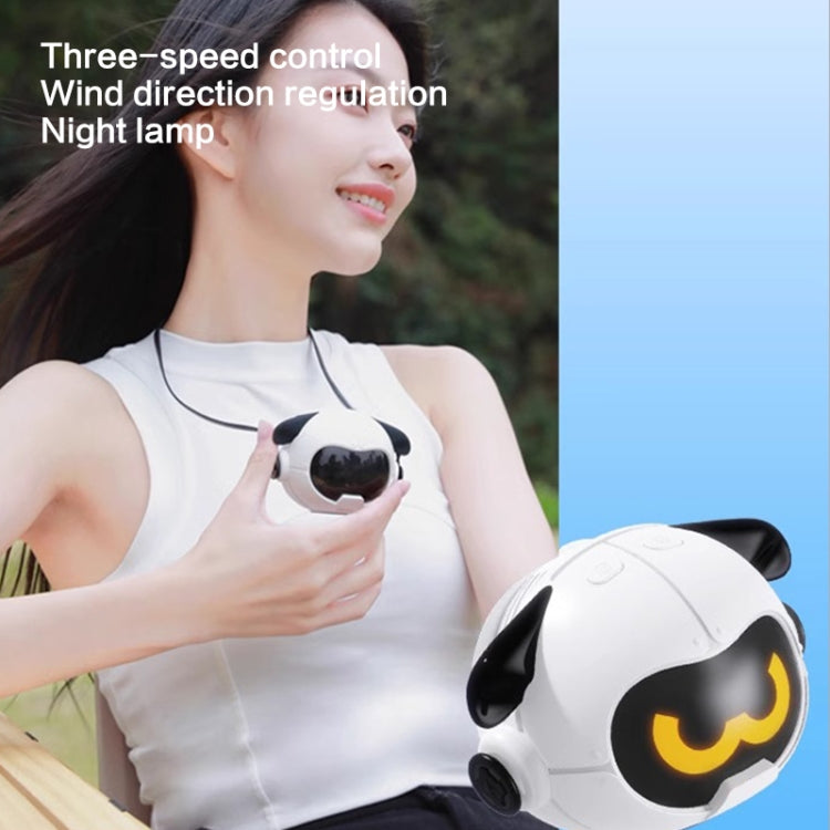 MF082 Portable Hanging Neck Pudding Electric Fan(White) - Electric Fans by PMC TechLife | Online Shopping South Africa | PMC TechLife | Buy Now Pay Later Mobicred
