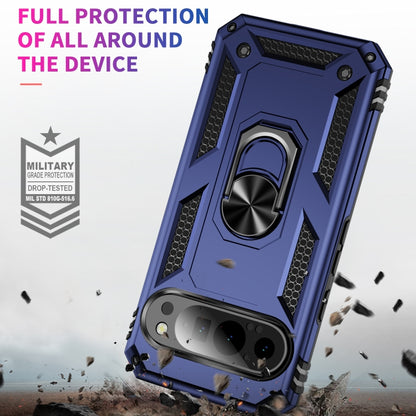 For Google Pixel 9 Shockproof TPU + PC Phone Case with Holder(Blue) - Google Cases by PMC Jewellery | Online Shopping South Africa | PMC Jewellery | Buy Now Pay Later Mobicred