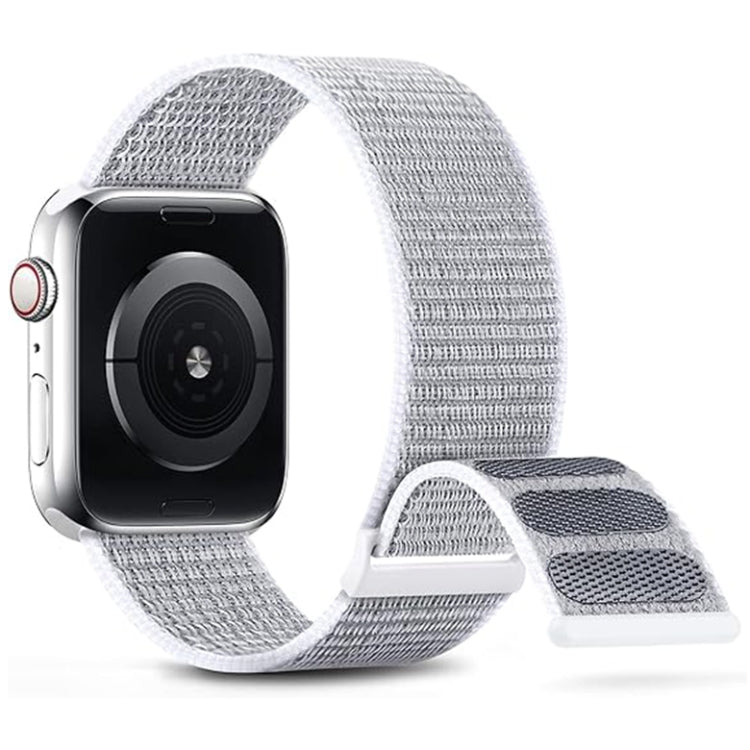 For Apple Watch Series 4 40mm Dual Hook and Loop Nylon Watch Band(Seashell) - Watch Bands by PMC TechLife | Online Shopping South Africa | PMC TechLife