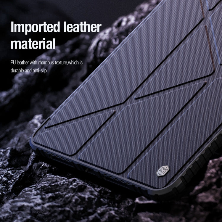 For iPad Pro 13 2024 NILLKIN Bumper Pro Multi-angle Folding Style Tablet Leather Case(Black) - iPad Pro 13 2024 Cases by NILLKIN | Online Shopping South Africa | PMC TechLife | Buy Now Pay Later Mobicred