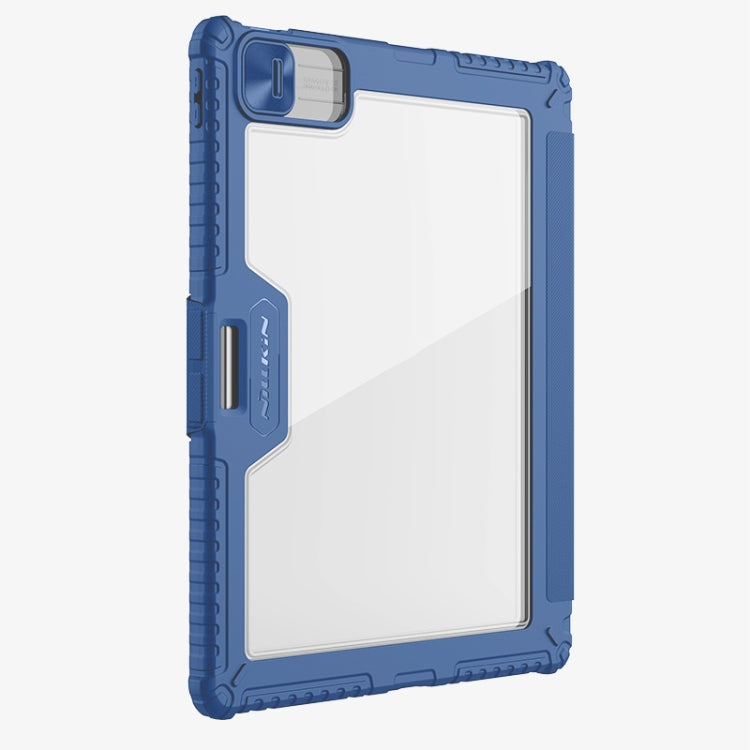 For iPad Pro 13 2024 NILLKIN Bumper Pro Multi-angle Folding Style Tablet Leather Case(Blue) - iPad Pro 13 2024 Cases by NILLKIN | Online Shopping South Africa | PMC Jewellery | Buy Now Pay Later Mobicred