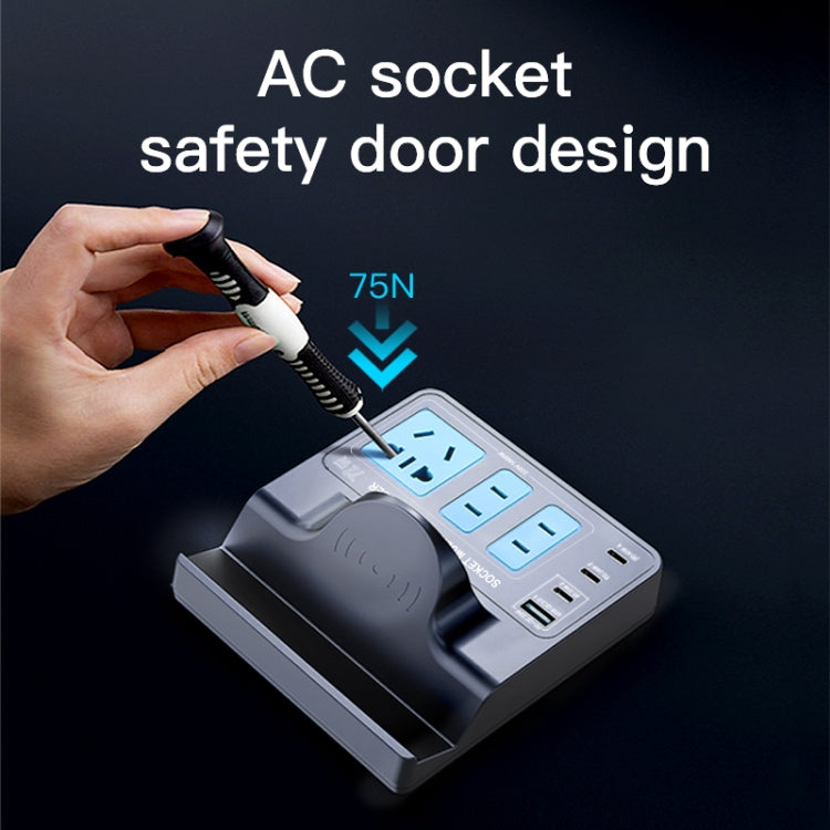 WLX-H11 72W Intelligent Wireless Fast Charging Socket - Multifunction Charger by PMC Jewellery | Online Shopping South Africa | PMC Jewellery | Buy Now Pay Later Mobicred