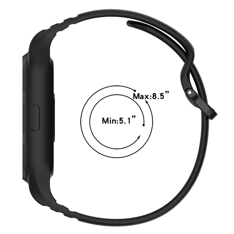 For Xiaomi Mi Band 8 Pro Solid Color Integrated TPU Watch Band(Starlight) - Watch Bands by PMC TechLife | Online Shopping South Africa | PMC TechLife