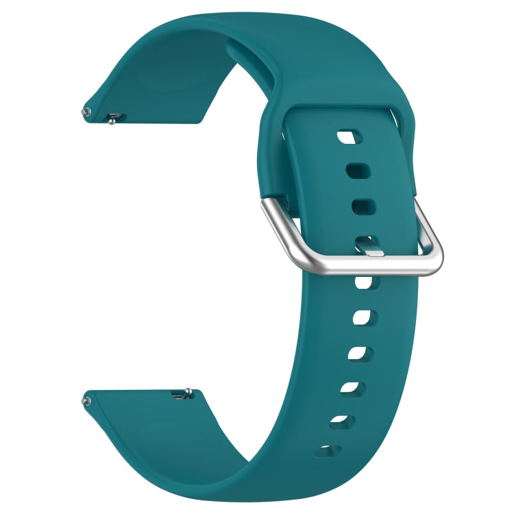 For CMF Watch Pro D395 22mm Solid Color Silver Buckle Silicone Watch Band, Size:L(Green) - Watch Bands by PMC TechLife | Online Shopping South Africa | PMC TechLife