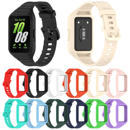 For Samsung Galaxy Fit 3 Solid Color Integrated TPU Watch Band(Starlight) - Watch Bands by PMC Jewellery | Online Shopping South Africa | PMC Jewellery