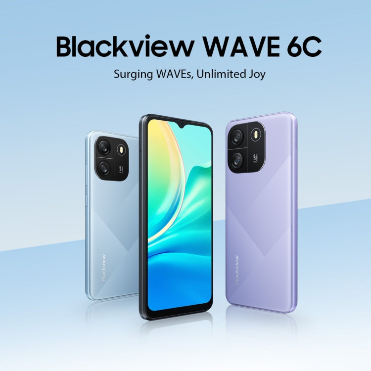 [HK Warehouse] Blackview WAVE 6C, 2GB+32GB, 6.5 inch Android 13 Unisoc SC9863A Octa Core up to 1.6GHz, Network: 4G, OTG(Blue) - Blackview by Blackview | Online Shopping South Africa | PMC Jewellery