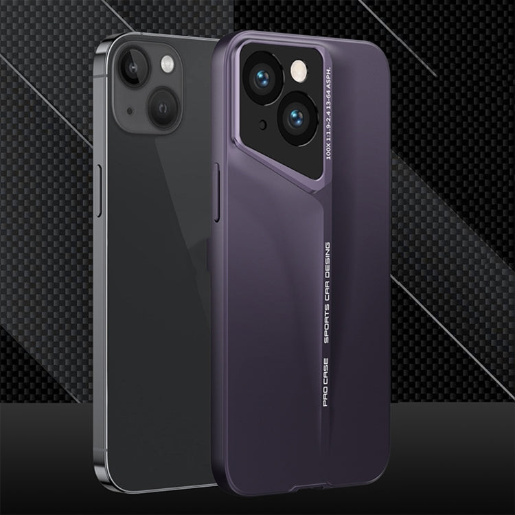 For iPhone 15 GKK Blade Ultra-thin Full Coverage Phone Case(Purple) - iPhone 15 Cases by GKK | Online Shopping South Africa | PMC Jewellery | Buy Now Pay Later Mobicred