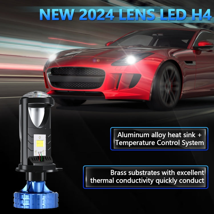 N4 1 Pair H4 Car mini Bifocal LED Lens Headlight(Black) - free shipping - PMC TechLife - Order now!