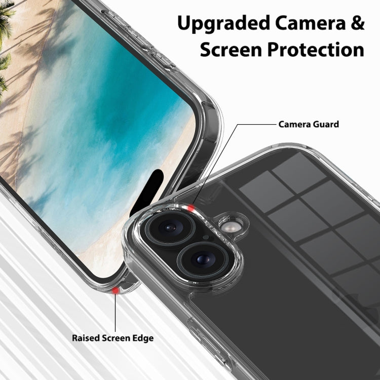 For iPhone 16 Plus Scratchproof Acrylic TPU Phone Case(Transparent) - free shipping - PMC TechLife - Order now!