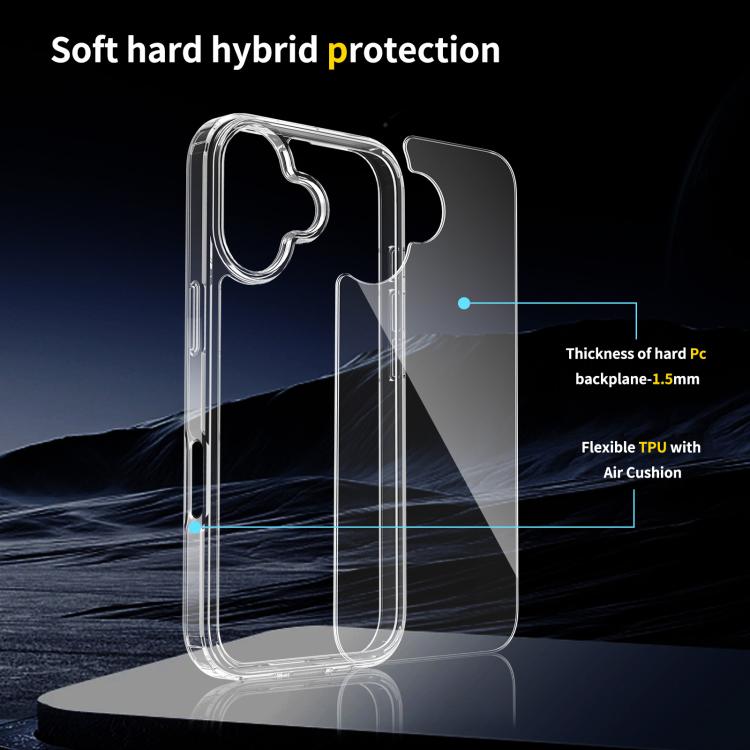 For iPhone 17 Scratchproof Acrylic TPU Phone Case(Transparent) - free shipping - PMc TechLife - Order now!