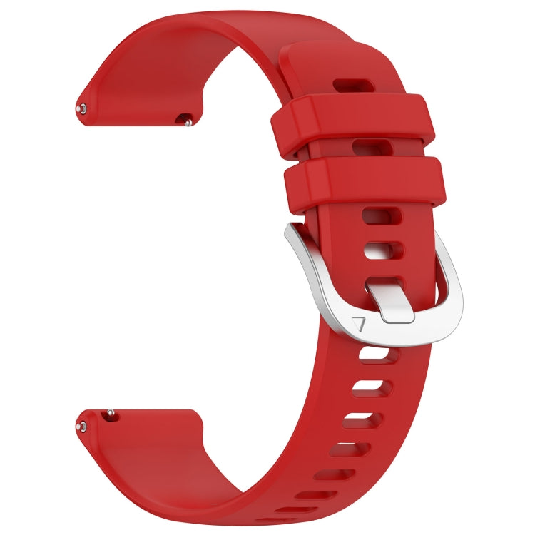 For Xiaomi Watch 2 Liquid Glossy Silver Buckle Silicone Watch Band(Red) - Watch Bands by PMC Jewellery | Online Shopping South Africa | PMC Jewellery