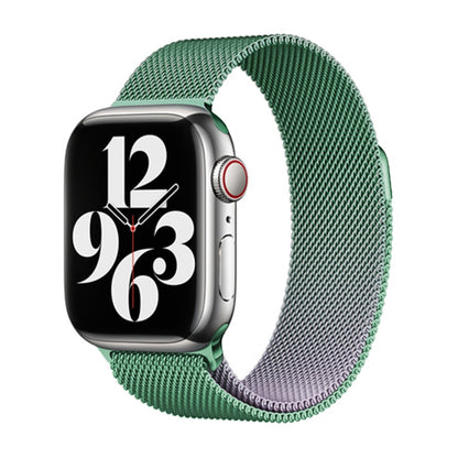 For Apple Watch Series 7 41mm Milan Gradient Loop Magnetic Buckle Watch Band(Light Violet) - Watch Bands by PMC Jewellery | Online Shopping South Africa | PMC Jewellery