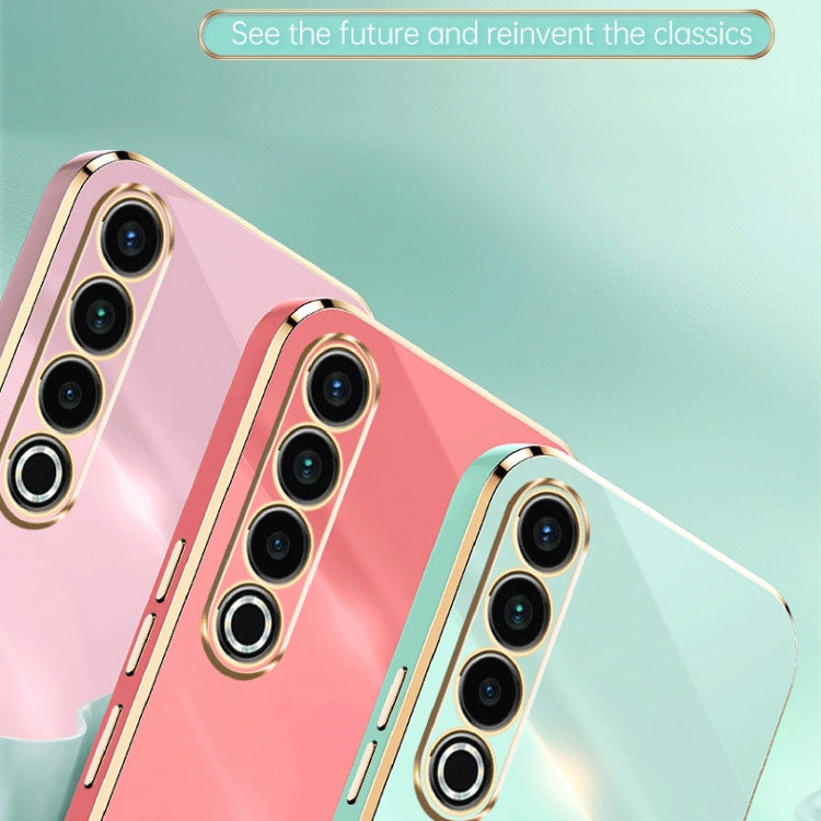 For Meizu 20 Pro 5G XINLI Straight Edge 6D Electroplate TPU Phone Case(Pink) - Meizu by XINLI | Online Shopping South Africa | PMC Jewellery | Buy Now Pay Later Mobicred