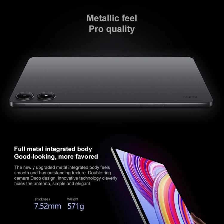 Xiaomi Redmi Pad Pro 12.1 inch Tablet PC, 6GB+128GB, HyperOS Qualcomm Snapdragon 7s Gen2 Octa Core, 10000mAh Battery(Dark Grey) - Other by Xiaomi | Online Shopping South Africa | PMC Jewellery