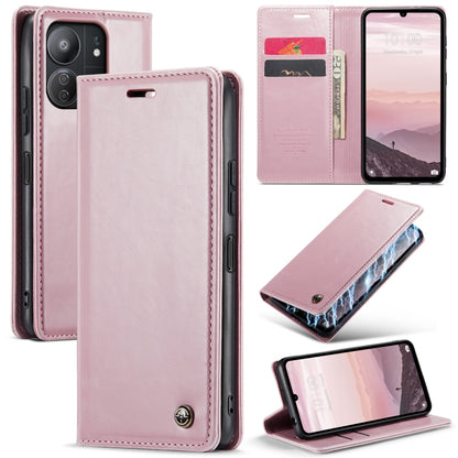 For Xiaomi Redmi 13C CaseMe 003 Crazy Horse Texture Flip Leather Phone Case(Pink) - Xiaomi Cases by CaseMe | Online Shopping South Africa | PMC Jewellery | Buy Now Pay Later Mobicred