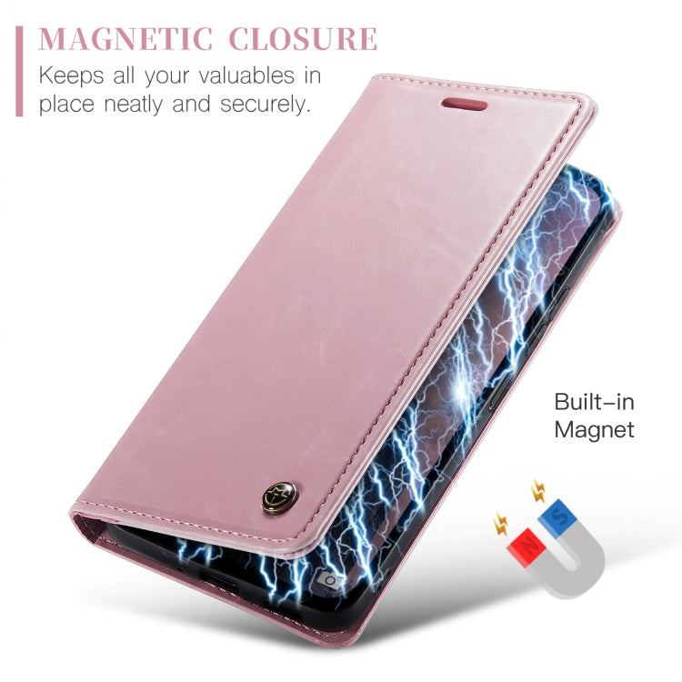 For Xiaomi Redmi Note 13 5G CaseMe 003 Crazy Horse Texture Flip Leather Phone Case(Pink) - Xiaomi Cases by CaseMe | Online Shopping South Africa | PMC Jewellery | Buy Now Pay Later Mobicred