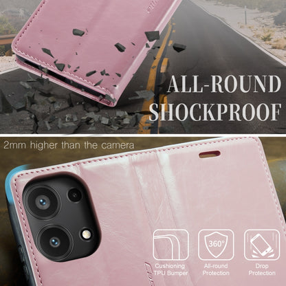 For Xiaomi Redmi Note 13 Pro 4G CaseMe 003 Crazy Horse Texture Flip Leather Phone Case(Pink) - Xiaomi Cases by CaseMe | Online Shopping South Africa | PMC Jewellery | Buy Now Pay Later Mobicred