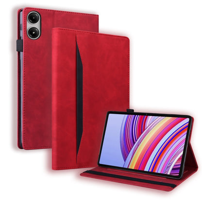 For Xiaomi Redmi Pad Pro 12.1 Splicing Shockproof Leather Tablet Case(Red) - More Tablet Cases by PMC Jewellery | Online Shopping South Africa | PMC Jewellery | Buy Now Pay Later Mobicred