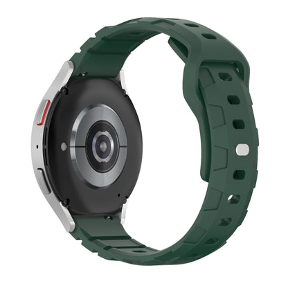 20mm Armor Silicone Watch Band(Dark Green) - 20mm Bands by PMC Jewellery | Online Shopping South Africa | PMC Jewellery