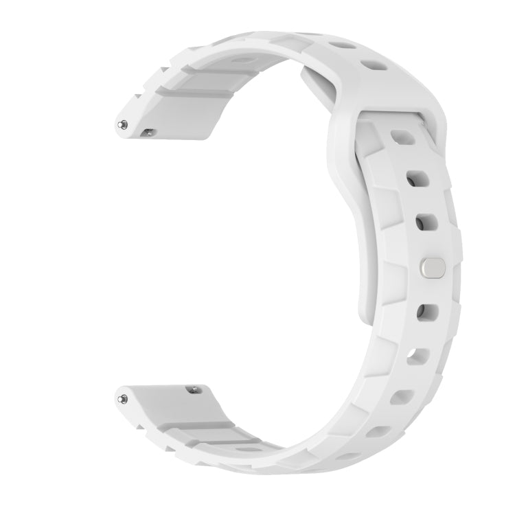 22mm Armor Silicone Watch Band(White) - 22mm Bands by PMC TechLife | Online Shopping South Africa | PMC TechLife | Buy Now Pay Later Mobicred