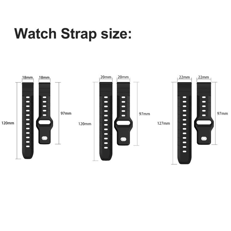 18mm Armor Silicone Watch Band(Starlight) - 18mm Bands by PMC Jewellery | Online Shopping South Africa | PMC Jewellery | Buy Now Pay Later Mobicred