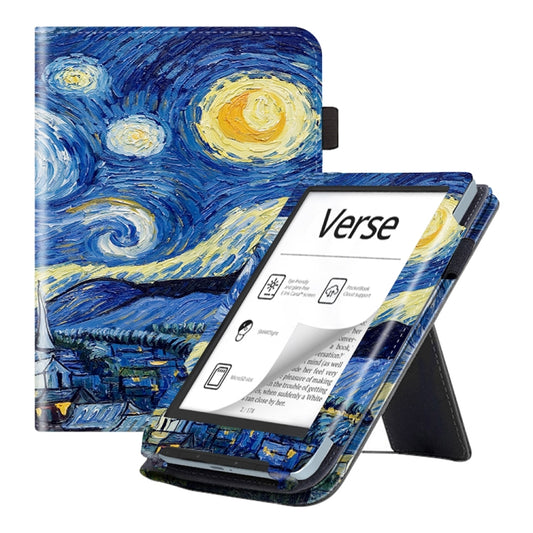 For Pocketbook Verse / Verse Pro Painted Calfskin Smart Leather Tablet Case(Starry Sky) - Others by PMC Jewellery | Online Shopping South Africa | PMC Jewellery | Buy Now Pay Later Mobicred