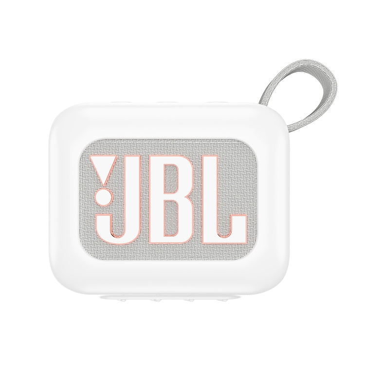 For JBL Go 4 Wireless Bluetooth Speaker Silicone Protective Case(White) - Protective Case by PMC TechLife | Online Shopping South Africa | PMC TechLife | Buy Now Pay Later Mobicred