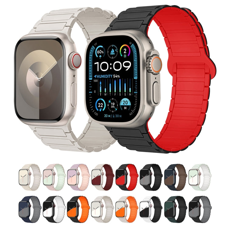 For Apple Watch 38mm I-Shaped Magnetic Silicone Watch Band(Starlight) - Watch Bands by PMC TechLife | Online Shopping South Africa | PMC TechLife