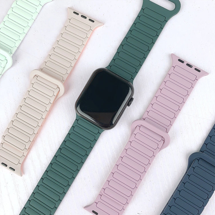 For Apple Watch 38mm I-Shaped Magnetic Silicone Watch Band(Mint White) - free shipping - PMC TechLife - Order now!