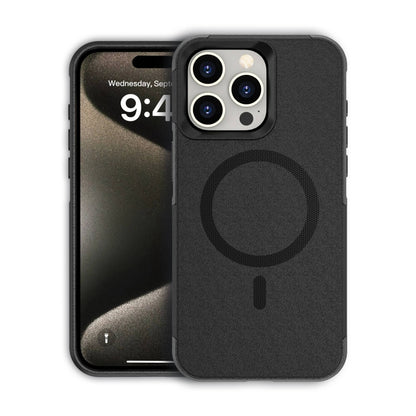 For iPhone 15 Pro Max RedPepper Armor Magsafe PC Hybrid TPU Phone Case(Black) - iPhone 15 Pro Max Cases by RedPepper | Online Shopping South Africa | PMC Jewellery | Buy Now Pay Later Mobicred