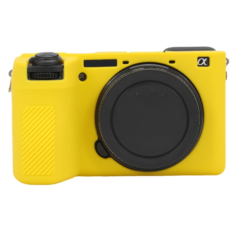 For Sony ILCE-6700 / A6700 Glossy Soft Silicone Protective Case(Yellow) - Protective Case by PMC TechLife | Online Shopping South Africa | PMC TechLife | Buy Now Pay Later Mobicred