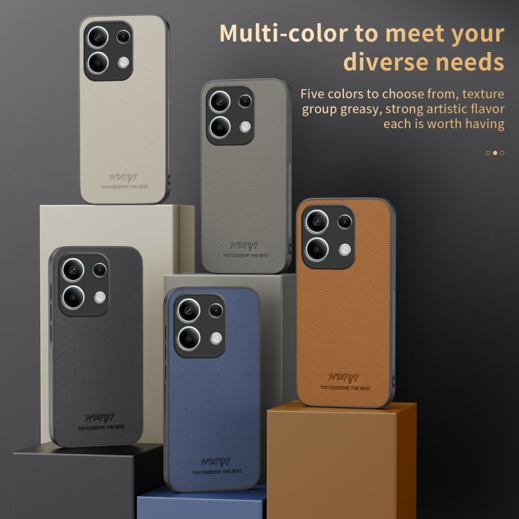 For Redmi Note 13 Pro 4G HUIYI Leather Magnetic Phone Case(Blue) - Xiaomi Cases by PMC TechLife | Online Shopping South Africa | PMC TechLife | Buy Now Pay Later Mobicred