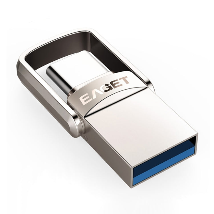 EAGET 128G USB 3.1 + USB-C Interface Metal Twister Flash U Disk, with Micro USB Adapter & Lanyard - free shipping - PMC Jewellery - Order now!