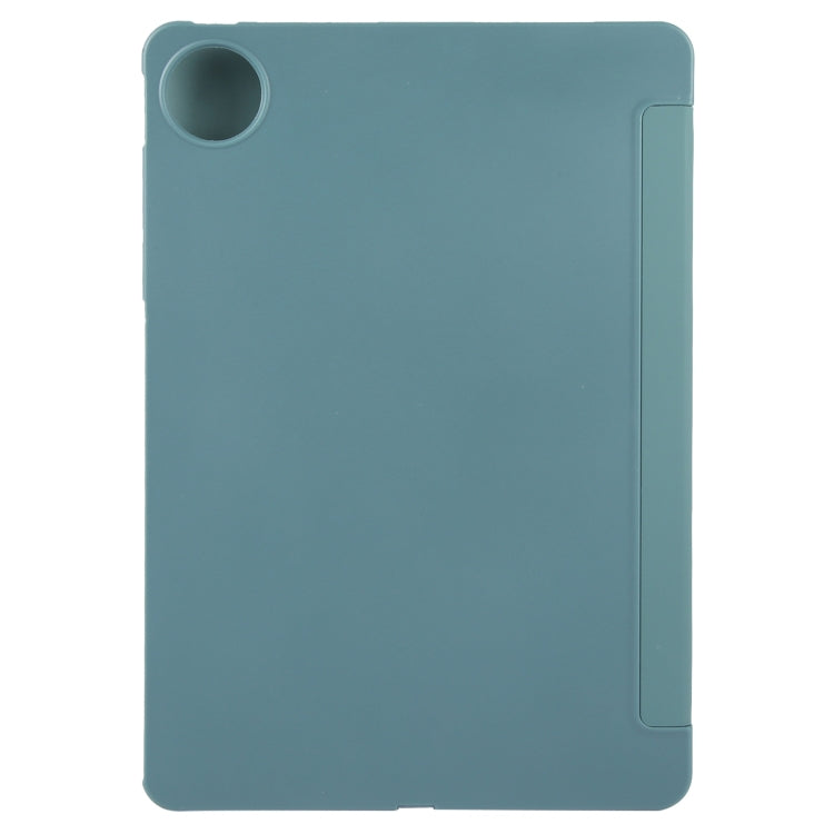 For Huawei MatePad Pro 11 2022/2024 Tri-fold Silicone Leather Tablet Case(Dark Green) - Huawei by PMC Jewellery | Online Shopping South Africa | PMC Jewellery | Buy Now Pay Later Mobicred