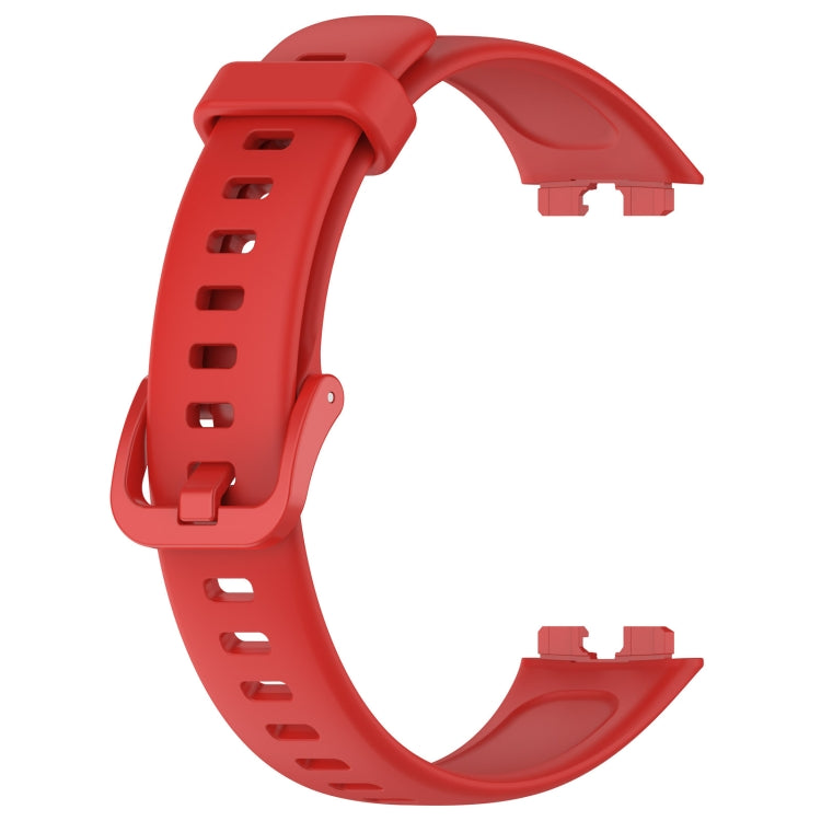 For Huawei Band 10 / 9 / 8 Solid Color Colorful Buckle Silicone Watch Band(Red) - free shipping - PMC TechLife - Order now!