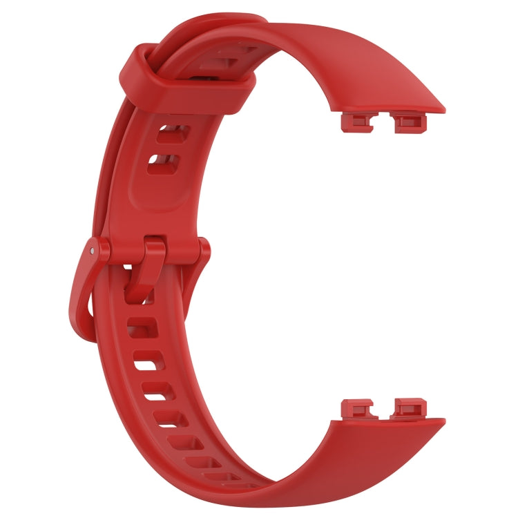 For Huawei Band 10 / 9 / 8 Solid Color Colorful Buckle Silicone Watch Band(Red) - free shipping - PMC TechLife - Order now!