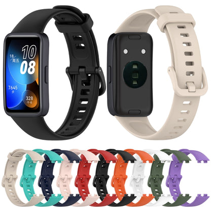 For Huawei Band 9 / 9 NFC Solid Color Colorful Buckle Silicone Watch Band(Ink Blue) - Watch Bands by PMC Jewellery | Online Shopping South Africa | PMC Jewellery