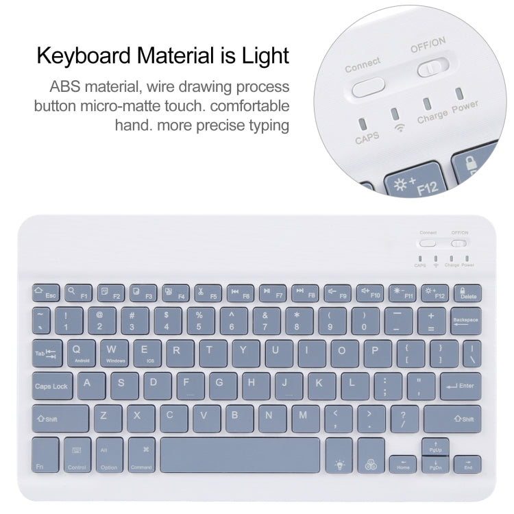 For Huawei MatePad 11 2023 / 2021 Square Button Backlight Bluetooth Keyboard Rotatable Holder Leather Case(Lavender Purple) - Huawei Keyboard by PMC Jewellery | Online Shopping South Africa | PMC Jewellery