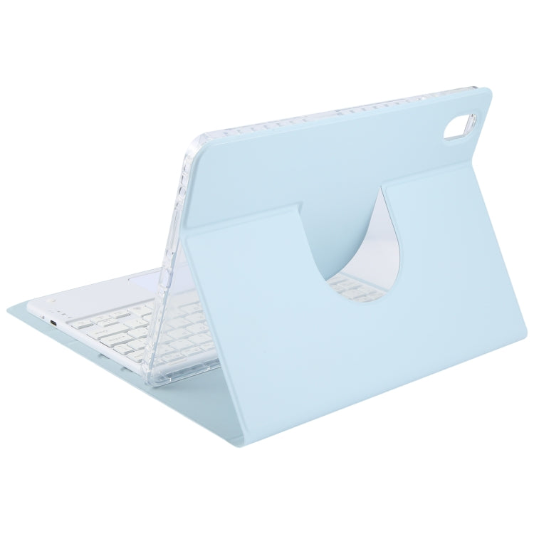 For Xiaomi Pad 6 Square Button Bluetooth Keyboard Rotatable Holder Leather Case with Touchpad(Sky Blue) - Others Keyboard by PMC TechLife | Online Shopping South Africa | PMC TechLife