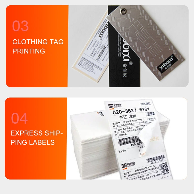 ZJ-9250 100x150mm USB Thermal Label Printer, Plug:UK Plug(White) - Printer by PMC TechLife | Online Shopping South Africa | PMC TechLife | Buy Now Pay Later Mobicred