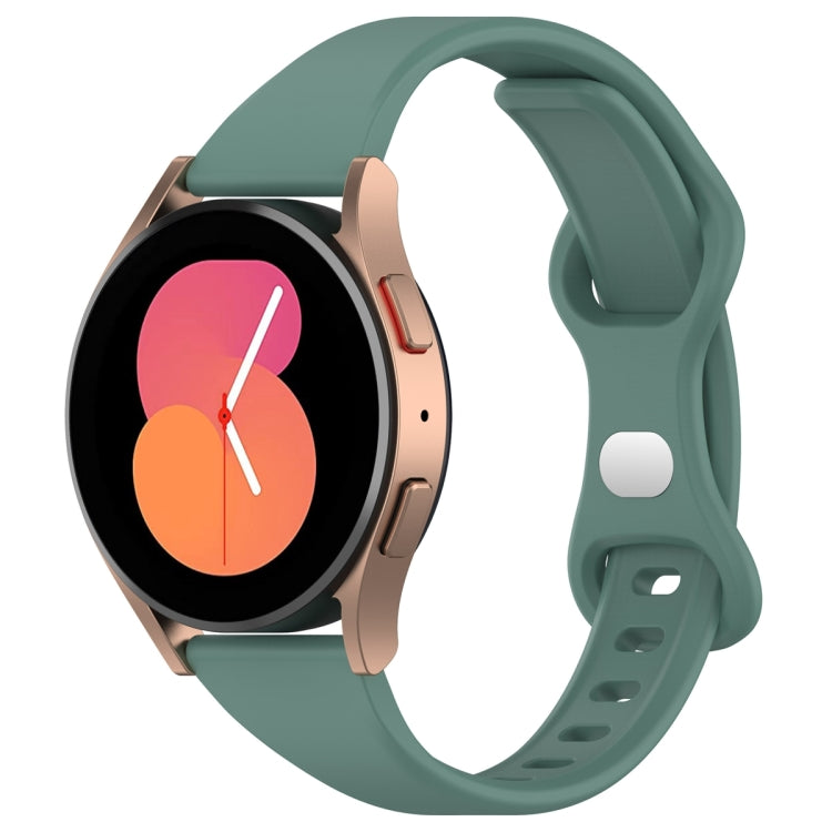 20mm Slim Reverse Buckle Silicone Watch Band(Pine Green) - 20mm Bands by PMC TechLife | Online Shopping South Africa | PMC TechLife