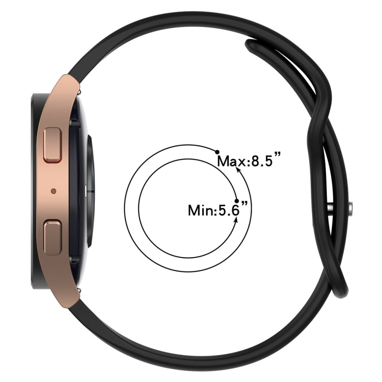 20mm Slim Reverse Buckle Silicone Watch Band(Grey) - 20mm Bands by PMC TechLife | Online Shopping South Africa | PMC TechLife