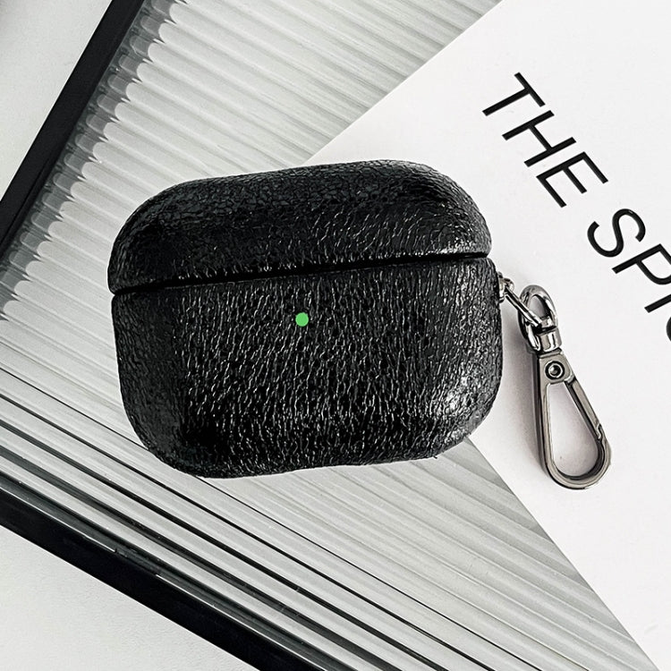 For AirPods Pro Burst Leather Texture Bluetooth Earphone Protective Case(Black) - free shipping - PMC Jewellery - Order now!