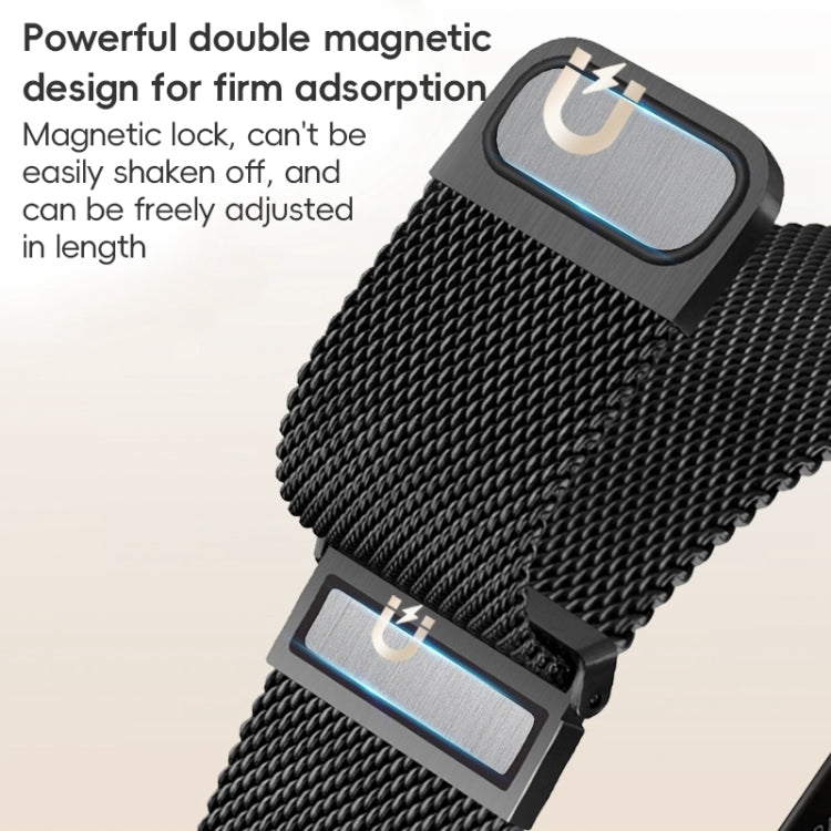 For Apple Watch Series 5 44mm ZGA Milanese Magnetic Metal Watch Band(Silver) - Watch Bands by ZGA | Online Shopping South Africa | PMC Jewellery