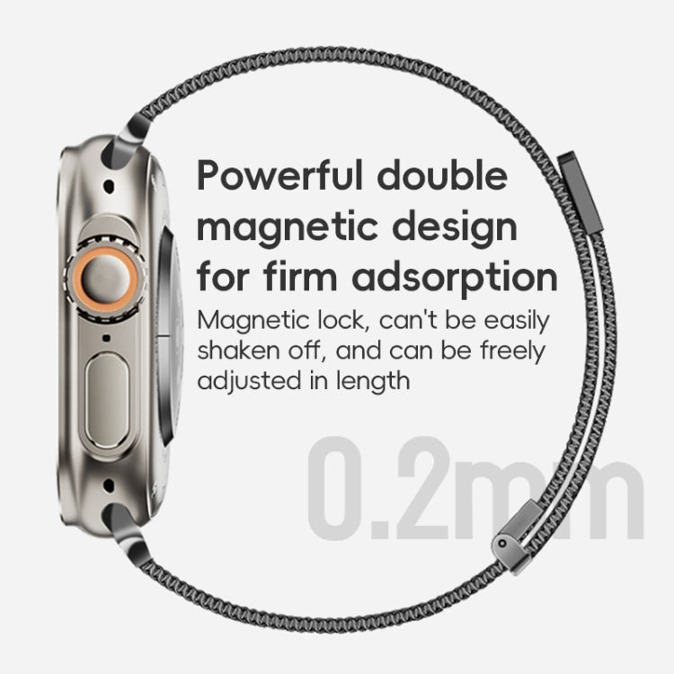 For Apple Watch Series 2 42mm ZGA Milanese Magnetic Metal Watch Band(Silver) - Watch Bands by ZGA | Online Shopping South Africa | PMC Jewellery