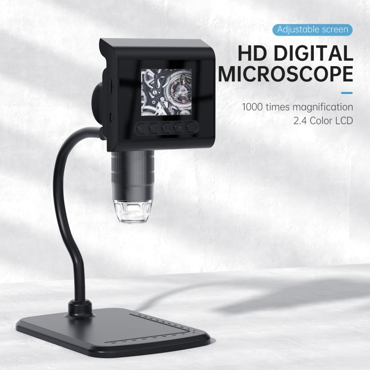 P190 1000X Desktop HD Digital Microscope with 2.4 inch Screen - Digital Microscope by PMC TechLife | Online Shopping South Africa | PMC TechLife | Buy Now Pay Later Mobicred