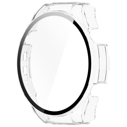 For Xiaomi Haylou Watch R8 PC + Tempered Film Integrated Watch Protective Case(Transparent White) - Watch Cases by PMC Jewellery | Online Shopping South Africa | PMC Jewellery