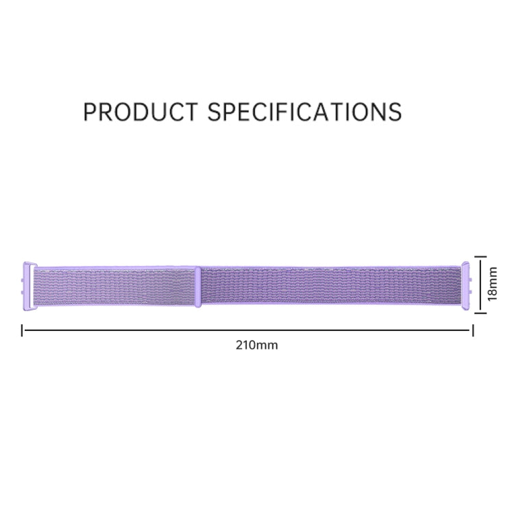 For Honor Band 9 Woven Nylon Loop Watch Band(Pinkish) - Watch Bands by PMC TechLife | Online Shopping South Africa | PMC TechLife